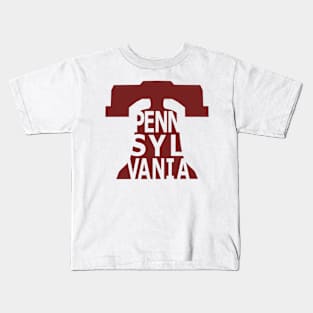 Pennsylvania, liberty bell Kids T-Shirt